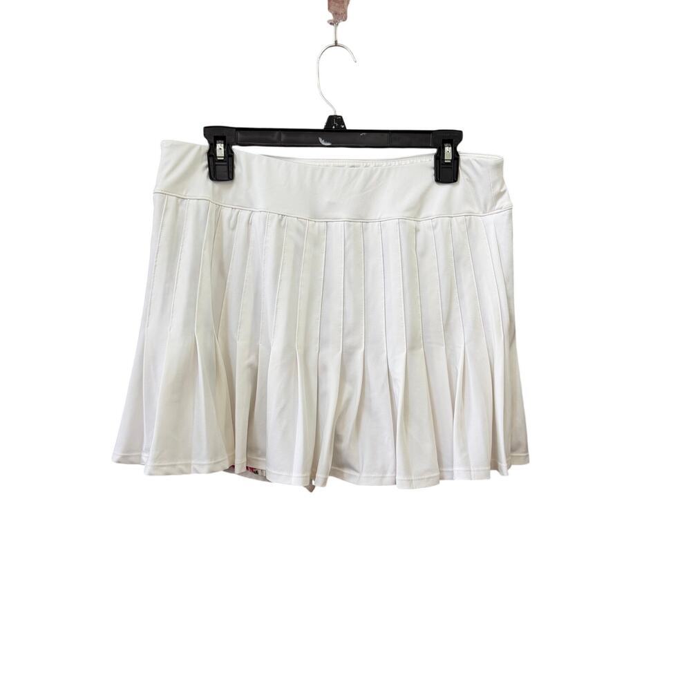 Tuckernuck XL White Pleated Athletic Skort Floral Shorts Athleisure Tennis